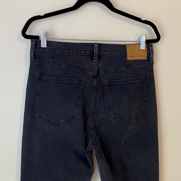 Aritzia Denim Forum Arlo High Rise Straight Jeans Black Size 30 - Picture 4 of 7